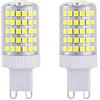 NUOXIN 2-Pezzi Lampadine LED G9 10W 1000 Lumen (Equivalente alla lampadina G9 100w) G9 10W Bianca Fredda 6000K AC 220-240V Non Dimmerabile