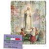 F.LLI BONELLA FRATELLI BONELLA - Quadro Madonna di Fatima Sagomato Vintage - Legno di Pioppo Spessore 8mm - Quadro per Camera Da Letto 19x24 cm - 100% Made in Italy