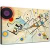 canvashop Quadro Kandinsky Composizione Viii 70X50 Cm | Stampa Su Tela Canvas, Da Parete