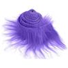 Lusofie Pelliccia Sintetica Pelosa Strisce Pretagliate 2x60 Pollici Peluche Tessuto di Pelliccia Viola Profondo Soffice Artigianale per Barba Gnomi Capelli di Babbo Natale Nano Costume Artigianale Fai Da Te