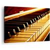 ARTTOR Moderno Quadro su Tela 70x50 cm Stampe da Parete Musica - 2200 | Pianoforte Concerto Quadro Decorativo Piccolo 1 pezzo Soggiorno Camera da Letto Arte da Parete Decorazione da Parete ARTTOR