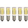AIWEISI Confezione da 5 lampadine E14 con base a 5 LED Lampadina a candela, bianco freddo 6000K 500LM, equivalente alla sostituzione della lampada alogena 50W, AC220V-240V, [Classe energetica A ++]