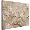 MuchoWow© Quadri Grandi Dimensioni Quadretti Da Parete Quadro Moderno | 80x60 cm - Camera Da Letto Stampa Foto Su Tela Soggiorno Cornice Decorazioni Fiori - Moderno - Beige - Bianco - Fiore
