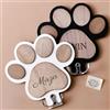 SHENGBEIDZ Portaguinzaglio Personalizzato For Cani, Gancio For Guinzaglio In Legno Con Impronta Di Zampa Personalizzata, Organizer Da Parete For Animali Domestici Con Nome Inciso, Decorazione For Ingresso