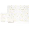 various Set Lenzuola Lettino 60x120 cm, 3 Pezzi, Luna Beige/Bianco | 100% cotone morbido e traspirante per il lettino e il riposo quotidiano.