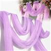 LUPATDY Tessuto in tulle, decorazione per matrimoni, 3 x 1,6 m, tende per sfondo, velo, decorazione per feste, cerimonie, abiti, velo, velo per danza del velo, tulle (viola)