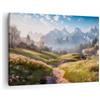 ARTTOR Moderno Quadro su Tela 70x50 cm Stampe da Parete Paesaggi Natura - 5404 | Montagna Paesaggio Sentiero Quadro Decorativo 1 pezzo Soggiorno Camera da Letto Arte da Parete Decorazione da Parete ARTTOR