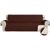CYCMACO Copridivano 4 Posti Antiscivolo Con Braccioli, Café | Copridivano Trapuntato Antiscivolo, Copri Divano Antigraffio Per Gatto, Universale Sofa Cover Antimacchia