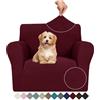 Ystyle Elasticizzato Copridivano 1 Posto Con Braccioli, Bordeaux | Universale Fodera Divano, Copridivani Antigraffio Gatto Antiscivolo Antimacchia, Moderno Sofa Cover Lavabile