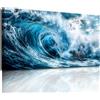 hyidecorart Quadro Moderni Paesaggio Mare Naturale Soggiorno 59x119 cm | Motivi Splendido, Stampa HD, Facile da Appendere, Quadri su Tela, Per Molte Stanze, Decorazione Murale Flessibile, Regalo