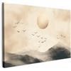 MuchoWow© Quadri Con Cornice Decorazione Quadri Per Camera Da Letto | 60x40 cm - Quadretti Da Parete Moderni Quadro Moderno Soggiorno Grande Foto Su Tela Paesaggio - Japandi - Uccello
