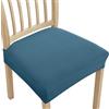 CYCMACO 6 Pezzi Velluto Coprisedia Elasticizzato, Blu Pavone | Universale Per Sedie Senza Schienale Coprisedili, Coprisedie Removibili, Lavabili, Per Sala Da Pranzo, Cucina Hotel