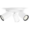 Philips LED, Lampadario a Faretti, 3 Punti Luce, Bianco, Testa orientabile, Bianco