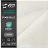 DreamRoots Ecopelle al Metro per Tappezzeria, Bianco, 2 m | Similpelle / pelle sintetica al metro, per rivestire divani, sedie, testiera, 650 g/m², 140 cm, morbida, OEKO-TEX