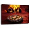 Printerland Quadri Moderni PIZZA Napoletana Pizzeria Ristorante PUB Quadro moderno su tela da Parete Stampa su tela canvas Sala Pranzo Decorazione Murale muro Arredo Cucina (50x70 cm, 7)