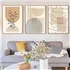 QPLGTU Set di poster geometrici astratti, decorazione artistica con piante, poster stampati sullo sfondo del soggiorno e della camera da letto, senza cornice (Stile 1, 20x30cm*3)