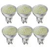 WULUN Faretti da Incasso LED GU10 4W 400LM Pari a 40W Bianco Freddo 6000K Angolo a Fascio 120 Gradi Non Dimmerabile Per Interno Esterno Camera Cucina Bagno, Confezione da 6