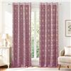 Ystyle Tende Oscuranti per Interni 2 Pezzi, 140x280 CM, Rosa | Tenda Floreale Vintage e Lussuosa, Tende Termiche Isolanti per Interni, Tdeali per Camera da Letto e Soggiorno