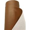 A-Express Strutturato Tessuto Ecopelle Materiale Granulato Morbida Finta pelle Vinile Materiale - Marrone chiaro Mezzo Metro (50cm x 140cm)