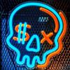Eufrozy Insegna al Neon Teschio Dimmerabile, Luce al Neon Scheletro LED con Interruttore Alimentato USB, 28 * 25cm Freaky Blue Wall Signs Art per Camera da Letto Ragazzi Soggiorno Bar Party