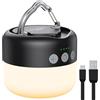 ZMNT Luce notturna lanterna da campeggio 1000LM ricaricabile, lampadine LED sospese, luce tenda, lampada per emergenza, esterno, escursionismo, alimentato a batteria, illuminazione/lampada, nero