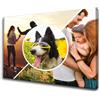GP TONER Tela personalizzata Collage fotografico Tela personalizzata con la tua foto orizzontale Tela stampata su telaio Tele decorative formato 50x40 cm