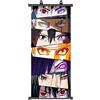 ZPPLD Naruto Rollbild, Anime Poster Grande, Sharingan, Videogiochi, Decorazione da Parete in Tessuto, 70 x 30 cm