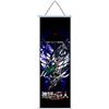 Hanaiette 1pc Premium Wall Art Hanging Poster,Attack On Titan Canvas Painting con Scroll Wood Hanger Decor per gli amanti degli anime (style1)