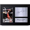 HWC Trading Michael Jordan A4 Senza Cornice Firmato Regalo Visualizzazione Delle Foto Print Immagine Autografo Stampato Per Chicago Bulls Appassionati Di Basket