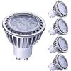 HHF-CASES-11 HHF LED Bulbs Lamps, Lampadina a LED 4pack 7W caldo/freddo Spot Bianco GU10 Lampada sostituita 70W alogena 600lm AC 230V [classe energetica A +] (Emissione del colore : Warm White)