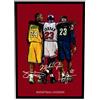Generico Cornice con stampa Campioni di Basket Kobe MJ 23 Lebron Pallacanestro Leggenda 24