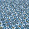 SaRani Tessuto in Cotone Fantasia Maiolica Mattonella, Al metro, Taglio, peso medio per confezione di tovaglie, tovaglioli, cuscini, teli copridivani. (Turchese, Taglio 260x280 cm)