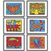 Milk And Coffee Lab MilkAndCoffeeLab® - Keith Haring - Set 6 Poster 40x30, stampe artistiche da parete, per soggiorno, camera, studio o negozio. Poster di Pittori famosi. Senza cornice. (Haring 2, cm 40x30)