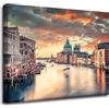 GP TONER Quadro su tela Architettura Italia Venezia 50X40 Italia Tramonto