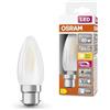 OSRAM Lamps Lampada LED, Forma a Candela, B22D, 3.4 Watt, Bianco, Bianco Caldo, 2700 Kelvin