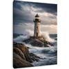 Alptiny Quadro su tela per soggiorno, 30 x 40 cm, con cornice, moderno faro mare, poster e decorazione da parete per soggiorno, stampa su tela HD, con ganci e , senza fori