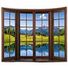 WANLIAN Arazzo con foresta, arazzo da parete con paesaggio, arazzo con montagna, per casa, ufficio, dormitorio, decorazione interna ed esterna, 150 x 150 cm