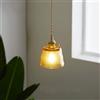Chrasy Lampada a Sospensione Regolabile in Vetro Marrone E27 12 5 cm 65 W | Altezza Personalizzabile Fino a 1 5 m, Luce Diretta in Basso, Attacco Standard, Per Sala da Pranzo Bar Camera e Soggiorno
