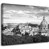 GP TONER Quadro su tela Roma Italia bianco e nero 40X30 cm