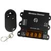 A2ZWORLD LEDLUX CL2273 Led Dimmer PWM 12V 24V 30A Con Telecomando RF Wireless Frequenza PWM e Dimming Curve Regolabile DM111