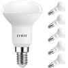 LVWIT Lampadine LED R50 Riflettore, Attacco E14, 4.9W Equivalenti a 40W, Luce Bianca Calda 2700K, 470Lm, Risparmio Energetico, Non Dimmerabile, Confezione da 6 Pezzi