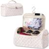 Linpr Custodia da Viaggio per Dyson Airwrap/Supersonic, Piccolo Fiori Rosa | Porta Asciugacapelli Organizer Compatibile con Arricciacapelli, Accessori e Styler, Borsa a Muro Organizzatrice Portatile