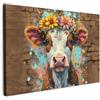 MuchoWow© Quadri Camera Da Letto Stampe Da Parete Quadro Su Tela Moderni | 30x20 cm - Decorazioni Murali Soggiorno Foto Quadretti Ingresso Casa Muro Mucca - Street - Fiori - Animali - Graffiti