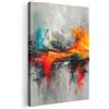 MuchoWow© Stampa Su Tela Decorazioni Pareti Canvas Grandi Dimensioni Quadri | 20x30 cm - Con Cornice Moderni Quadro Soggiorno Foto Astratti CameraArte moderna - Arancione - Grigio - Astratto