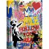canvashop Quadri Banksy Balloon girl graffiti 50x35 cm | Bambina con palloncino, street art, Stampe da parete, Su Tela canvas