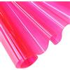 XHT Rotolo di Pellicola in PVC Trasparente, 30 x 135 cm, 0,4 mm, Tinta Unita, Impermeabile, Super Trasparente, a Specchio, per Fiocchi e Decorazioni Fai da Te, Colore Rosso Rosa