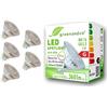 greenandco 5x Spot a LED IRC 90+ 3000K 110° GU5.3 MR16 6W (equivalente spot alogeni 25W) 360lm (bianco caldo) SMD LED 12V AC/DC vetro, non dimmerabile