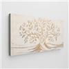 Giallobus - Quadro - Art Capezzale moderno II - Tela Standard - 35L x 17,5l cm - 10 - Sacra Famiglia e Albero della vita - Vintage - Pronto da appendere - Quadri moderni per la casa