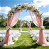 YNNHUDEEP Tessuto in organza, tessuto in tulle, al metro, 5 m x 160 cm, in tulle rosa, per il fai da te, per compleanni, matrimoni, feste, decorazioni