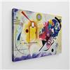 Giallobus - Quadro - Vassily Kandinsky - Art Kandinsky - Tela Standard - 140L x 100l cm - 02 - Giallo rosso e blu - Pronto da appendere - Quadri moderni per la casa
